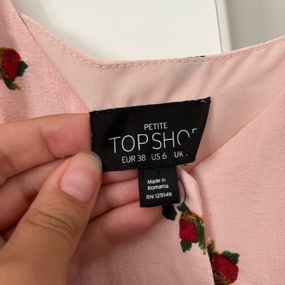 Topshop Floral Border Slip Dress - Picture 2 of 5